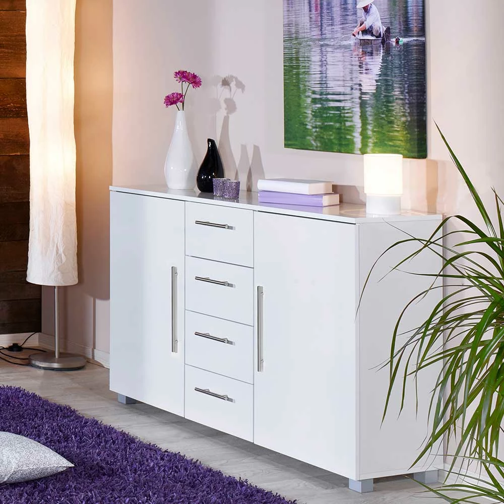 156x82x35 Kommode mit 4 Schubladen & 2 Türen - Rietti 156x82x35 Kommode Mit 4 Schubladen & 2 Türen - Rietti -Landuva Shop 156x82x35 kommode mit 4 schubladen 2 tueren in weiss rietti 01