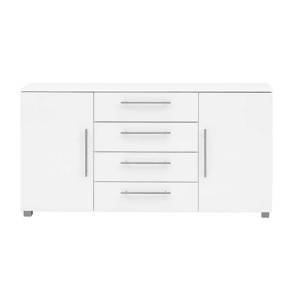 156x82x35 Kommode mit 4 Schubladen & 2 Türen - Rietti 156x82x35 Kommode Mit 4 Schubladen & 2 Türen - Rietti -Landuva Shop 156x82x35 kommode mit 4 schubladen 2 tueren in weiss rietti 02