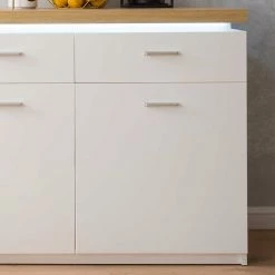 156x83x44 Sideboard Mit LED Licht - Caldri 5 156x83x44 Sideboard Mit LED Licht - Caldri -Landuva Shop 156x83x44 sideboard mit led licht in weiss wildeiche dekor caldri 03