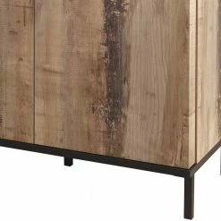 156x86x50 3-türige Kommode Mit Metallgriffen - Andicu 5 156x86x50 3-türige Kommode Mit Metallgriffen - Andicu -Landuva Shop 156x86x50 3 tuerige kommode mit metallgriffen in holz verwittert schwarz andicu 03