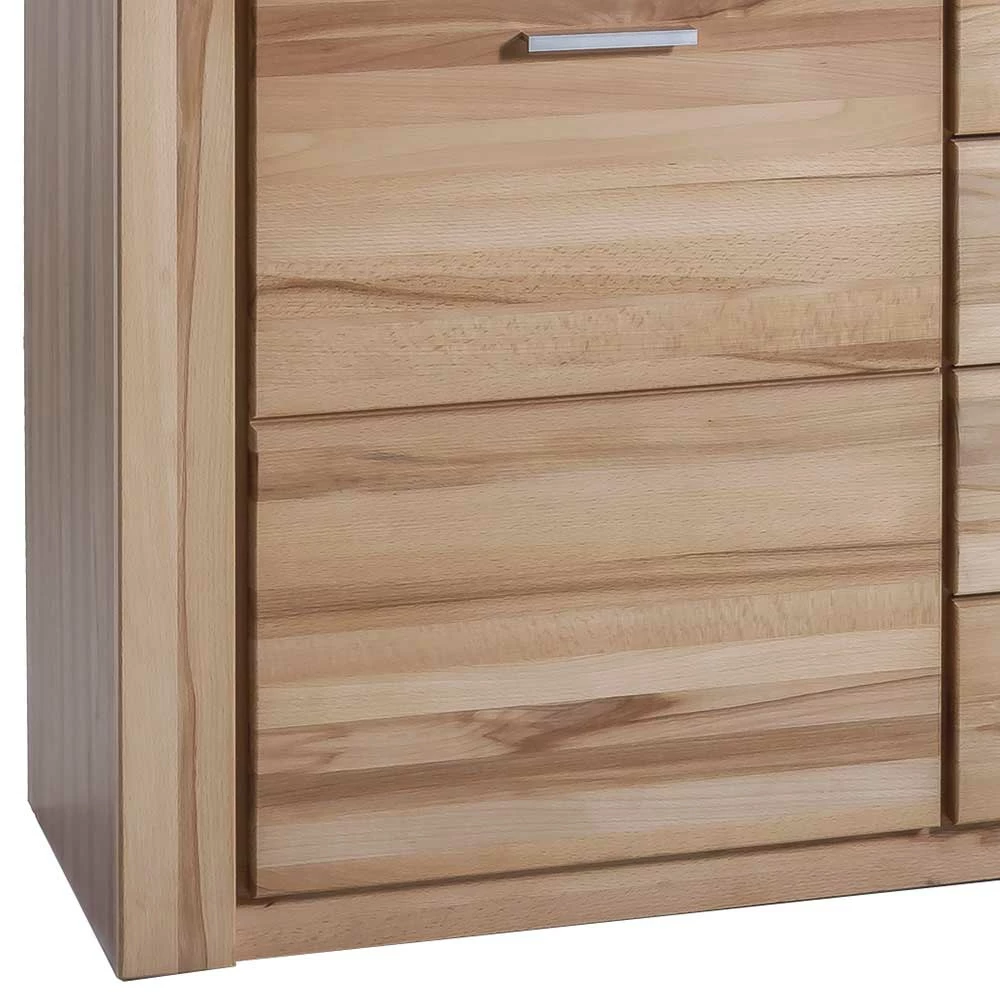158cm langes Sideboard mit Sockelgestell - Uhelia 158cm Langes Sideboard Mit Sockelgestell - Uhelia -Landuva Shop 158cm langes sideboard mit sockelgestell aus kernbuche teilmassiv uhelia 02