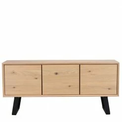 160x73x45 Sideboard Mit Stahl Bügelgestell - Aneta 4 160x73x45 Sideboard Mit Stahl Bügelgestell - Aneta -Landuva Shop 160x73x45 sideboard mit stahl buegelgestell in eiche white wash furnier aneta 02