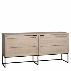 160x75x41 White Wash Kommode Aus Eiche - Myras I