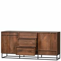 160x75x44 Design Anrichte Aus Mangobaum - Stuva -Landuva Shop 160x75x44 design anrichte aus mangobaum holz massiv mit metallgestell stuva 04