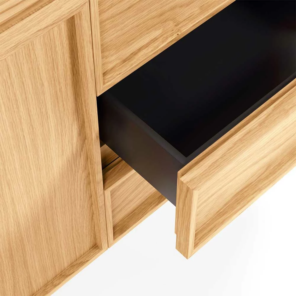 160x78x42 Skandi Sideboard mit Bügelgestell - Moda 160x78x42 Skandi Sideboard Mit Bügelgestell - Moda -Landuva Shop 160x78x42 skandi sideboard mit buegelgestell korpus in eiche furnier moda 04