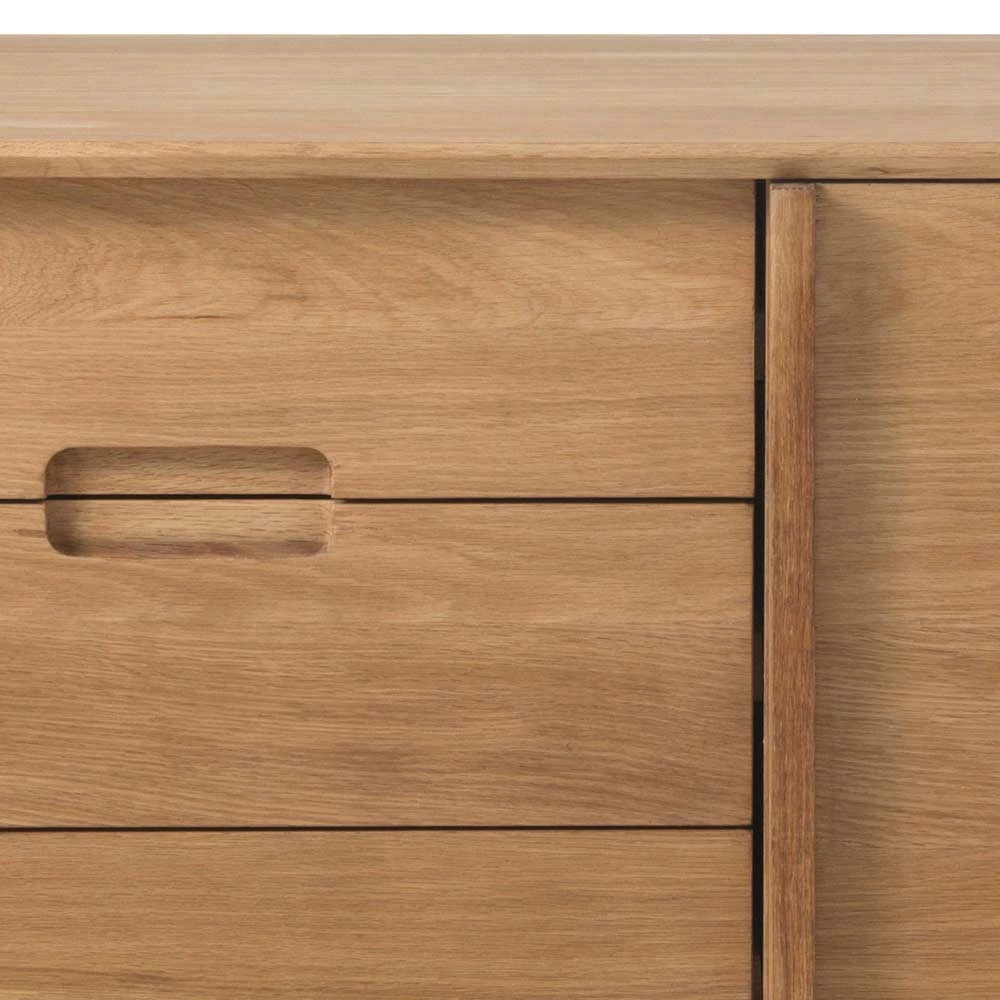 160x80x45 Sideboard im Retrostil - Scarmy 160x80x45 Sideboard Im Retrostil - Scarmy -Landuva Shop 160x80x45 sideboard im retrostil in eichefarben scarmy 03