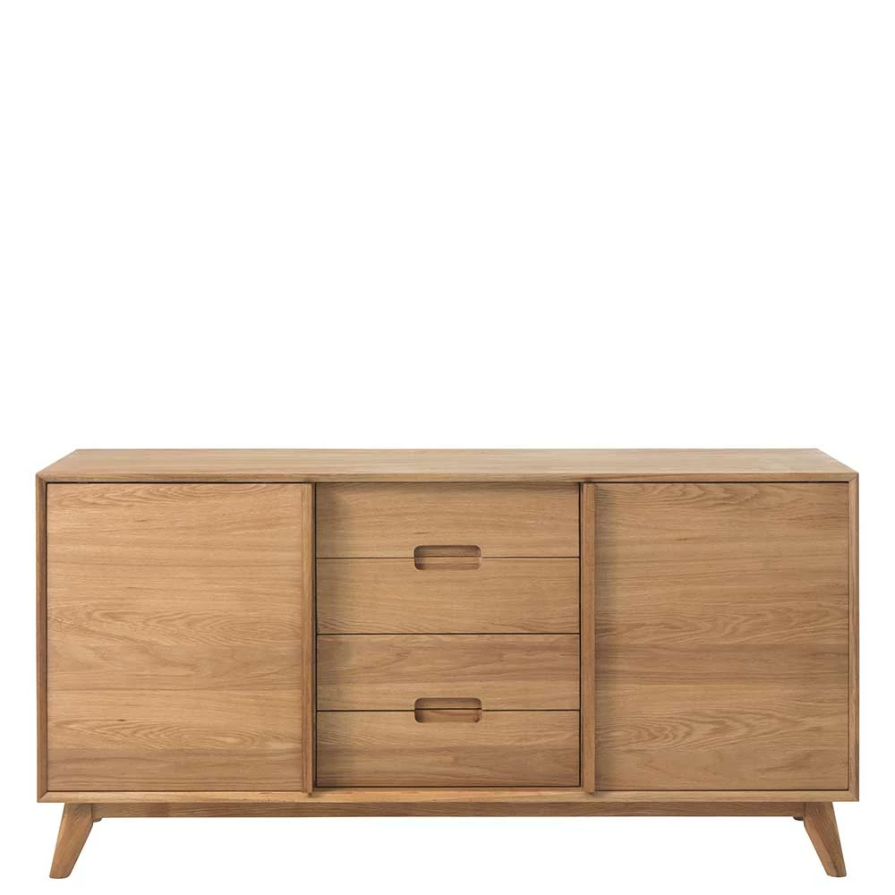 160x80x45 Sideboard im Retrostil - Scarmy 160x80x45 Sideboard Im Retrostil - Scarmy -Landuva Shop 160x80x45 sideboard im retrostil in eichefarben scarmy f