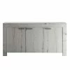 160x83 Cm Türen-Sideboard In Weißeiche - Izento -Landuva Shop 160x83 cm tueren sideboard in weisseiche dekor mit einlegeboeden izento f