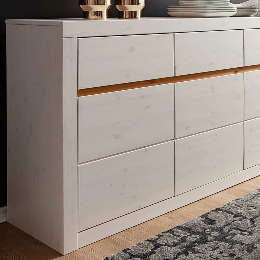 160x85x42 Kiefer Sideboard gebeizt & lackiert - Meuvrun 160x85x42 Kiefer Sideboard Gebeizt & Lackiert - Meuvrun -Landuva Shop 160x85x42 kiefer sideboard gebeizt lackiert in weiss eiche meuvrun 04