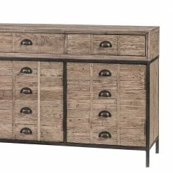 160x85x45 Vintage Sideboard Aus Recyclingholz - Uvolph -Landuva Shop 160x85x45 vintage sideboard aus recyclingholz eiche metall uvolph 02