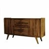 160x90x50 Sideboard In Nussbaumfarben Lackiert - Nadelle -Landuva Shop 160x90x50 sideboard in nussbaumfarben lackiert aus wildeiche massivholz nadelle f
