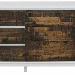 165x68x35 Sideboard In Weiß & Kiefer Dunkel - Chihu 7 165x68x35 Sideboard In Weiß & Kiefer Dunkel - Chihu -Landuva Shop 165x68x35 sideboard in weiss kiefer dunkel skandi design chihu 05