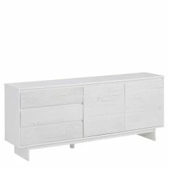 165x68x35 Sideboard In Weiß Lasiert - Vagniu