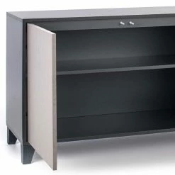 165x76x47 3-türiges Sideboard Mit Front Hellgrau - Nashville -Landuva Shop 165x76x47 3 tueriges sideboard mit front hellgrau hpl korpus anthrazit nashville 03