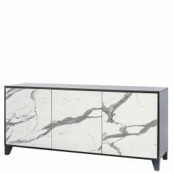 165x76x47 Türen Sideboard In Marmor Optik - Maisu