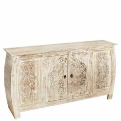 166x85x40 Cm Akazie Sideboard In White Wash - Omie