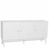 169x87x42 Scandi Anrichte Mit Drei Türen - Rafaet -Landuva Shop 169x87x42 scandi anrichte mit drei tueren in weiss lackiert rafaet f