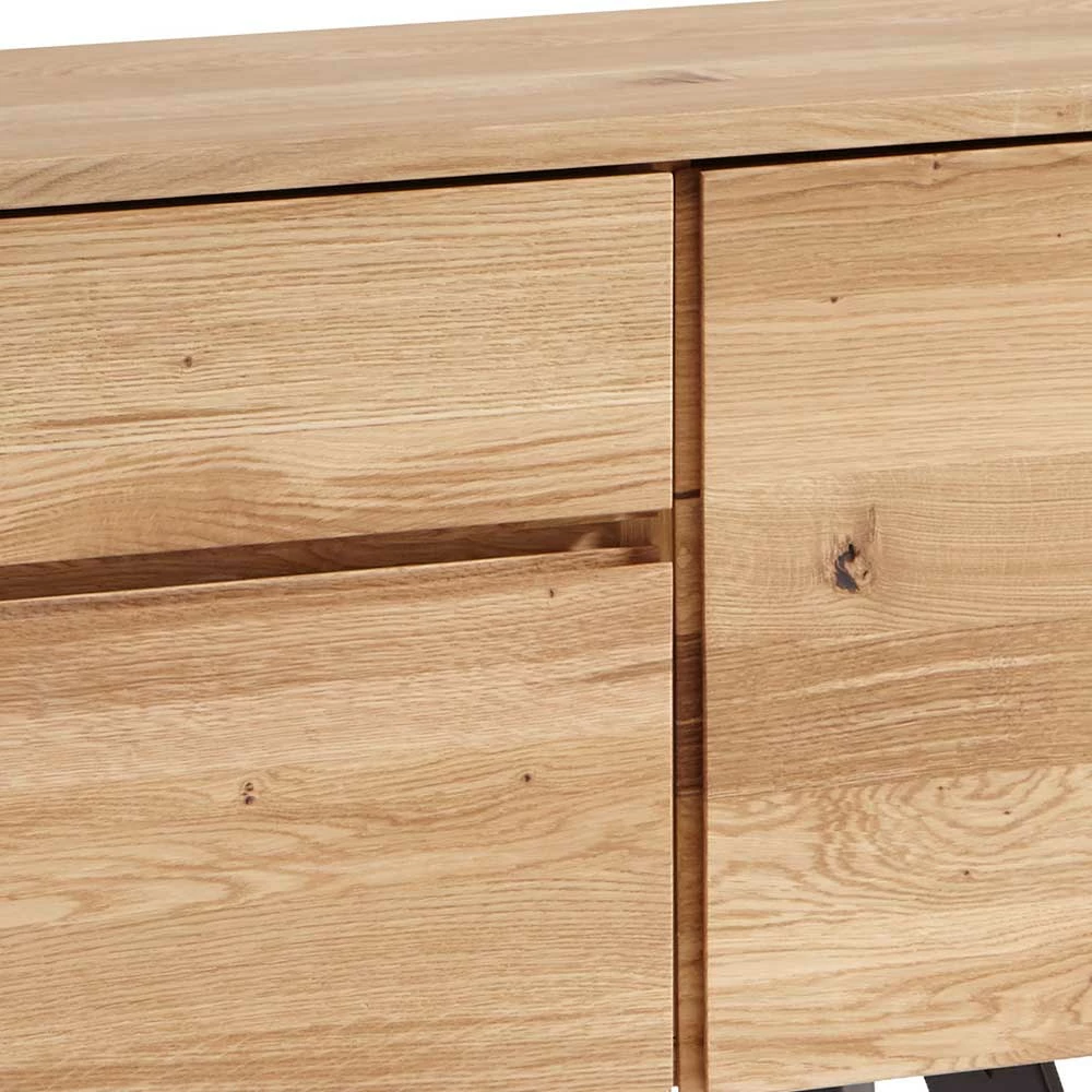 170x79x43 Industry Kommode aus Wildeiche & Stahl - Sympatia 170x79x43 Industry Kommode Aus Wildeiche & Stahl - Sympatia -Landuva Shop 170x79x43 industry kommode aus wildeiche stahl mit 2 schubladen 3 tueren sympatia 03