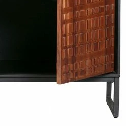 170x80x40 Retro Style Sideboard In Nussbaum - Montresor -Landuva Shop 170x80x40 retro style sideboard in nussbaum und schwarz holz metall montresor 05