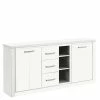 170x82x35 Weißes Sideboard Auf Sockel - Enzetra 1 170x82x35 Weißes Sideboard Auf Sockel - Enzetra -Landuva Shop 170x82x35 weisses sideboard auf sockel im landhausstil enzetra f