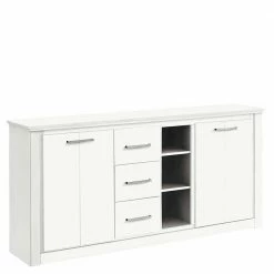 170x82x35 Weißes Sideboard Auf Sockel - Enzetra