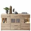 170x94x42 Sideboard Mit Glaseinsätzen & LED - Luruzada 1 170x94x42 Sideboard Mit Glaseinsätzen & LED - Luruzada -Landuva Shop 170x94x42 sideboard mit glaseinsaetzen led in wildeiche graubraun luruzada f