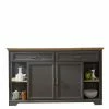 171x102x48 Landhaus Sideboard In Grau - Thumbs -Landuva Shop 171x102x48 landhaus sideboard in grau und eichefarben thumbs f
