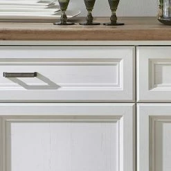 171x102x48 Sideboard In Weiß & Eiche - Sinolita -Landuva Shop 171x102x48 sideboard in weiss eiche mit regal faechern sinolita 05