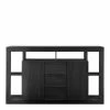 172x102x42 Schwarzes Sideboard In Holzoptik - Bihar 1 172x102x42 Schwarzes Sideboard In Holzoptik - Bihar -Landuva Shop 172x102x42 schwarzes sideboard in holzoptik mit metallgriffen bihar f