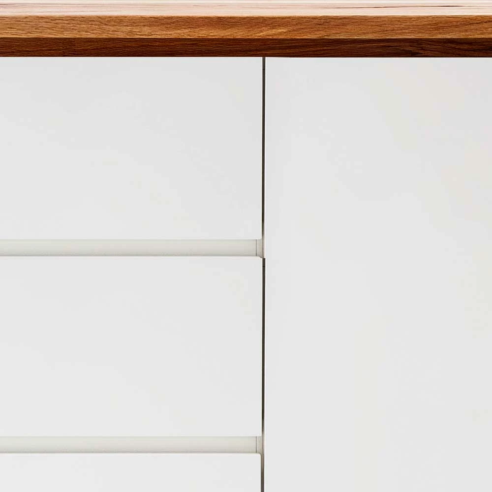 172x81x40 Kommode zweifarbig - Vangels 172x81x40 Kommode Zweifarbig - Vangels -Landuva Shop 172x81x40 kommode zweifarbig in weiss eiche mit massivholz vangels 03