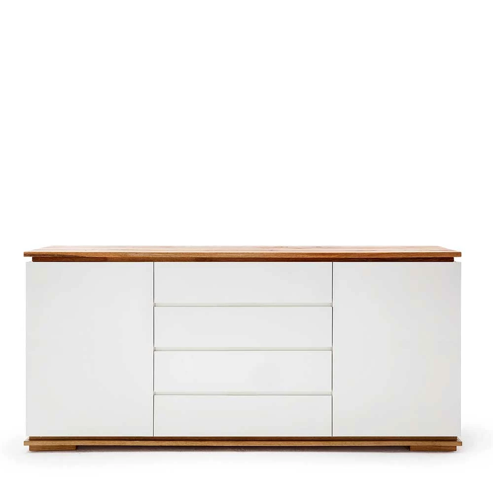 172x81x40 Kommode zweifarbig - Vangels 172x81x40 Kommode Zweifarbig - Vangels -Landuva Shop 172x81x40 kommode zweifarbig in weiss eiche mit massivholz vangels 05