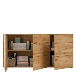 172x84x41 3-türiges Sideboard Modern - Sinta -Landuva Shop 172x84x41 3 tueriges sideboard modern aus wildeiche massivholz sinta 03