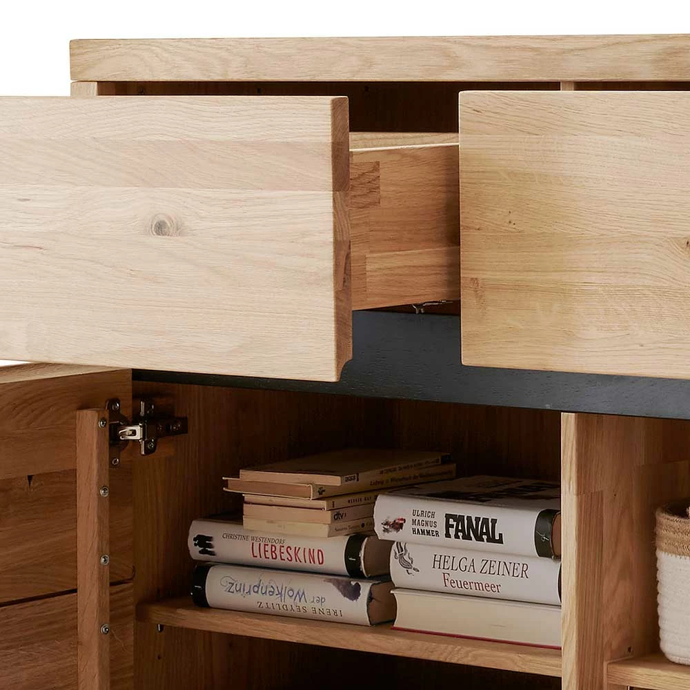 175x85x45 cm Massivholz Sideboard auf Sockel - Embleys 175x85x45 Cm Massivholz Sideboard Auf Sockel - Embleys -Landuva Shop 175x85x45 cm massivholz sideboard auf sockel aus wildeiche embleys 04