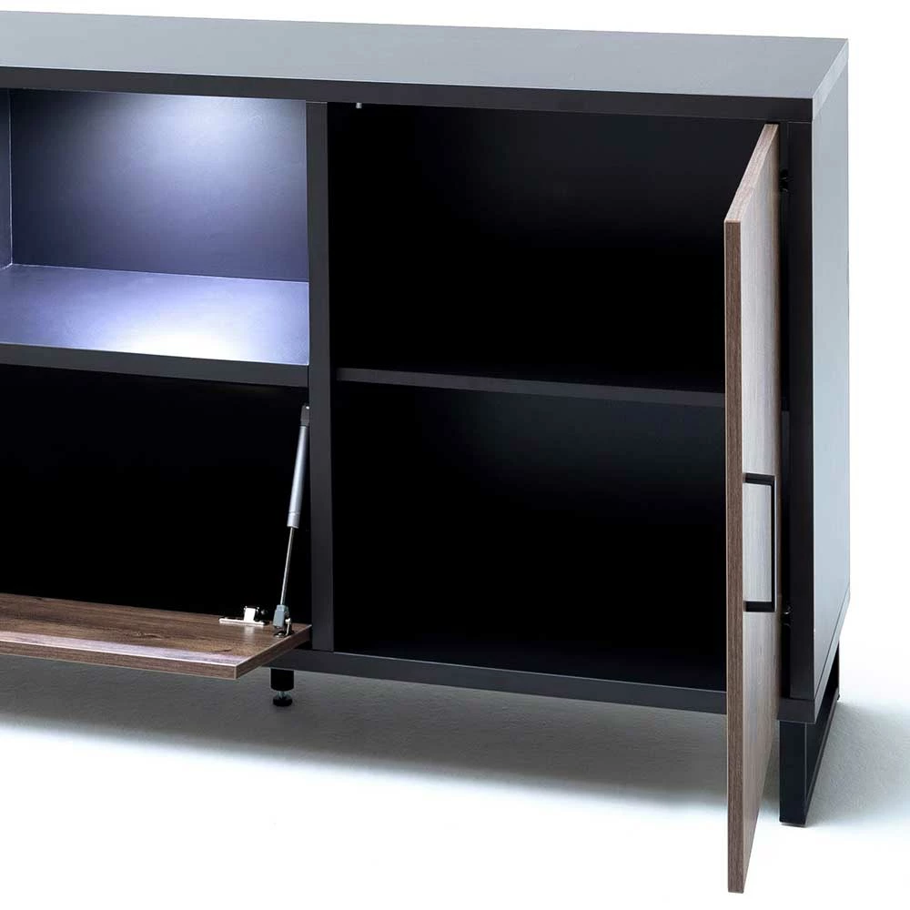 177x86x45 Design Sideboard in Eiche Dunkel Dekor - Emjedov 177x86x45 Design Sideboard In Eiche Dunkel Dekor - Emjedov -Landuva Shop 177x86x45 design sideboard in eiche dunkel dekor dunkelgrau emjedov 05