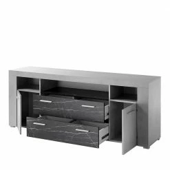 180x70x40 Betonoptik Sideboard Mit Metallgriffen - Evelba 5 180x70x40 Betonoptik Sideboard Mit Metallgriffen - Evelba -Landuva Shop 180x70x40 betonoptik sideboard mit metallgriffen in modernem design evelba 03