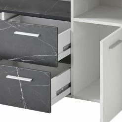 180x70x40 Cm Wohnzimmer Sideboard In Weiß - Vaffonia 7 180x70x40 Cm Wohnzimmer Sideboard In Weiß - Vaffonia -Landuva Shop 180x70x40 cm wohnzimmer sideboard in weiss anthrazit stein optik vaffonia 05