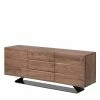 180x70x45 Design Kommode Aus Nussbaum Holz - Dexter -Landuva Shop 180x70x45 design kommode aus nussbaum holz und stahl dexter f