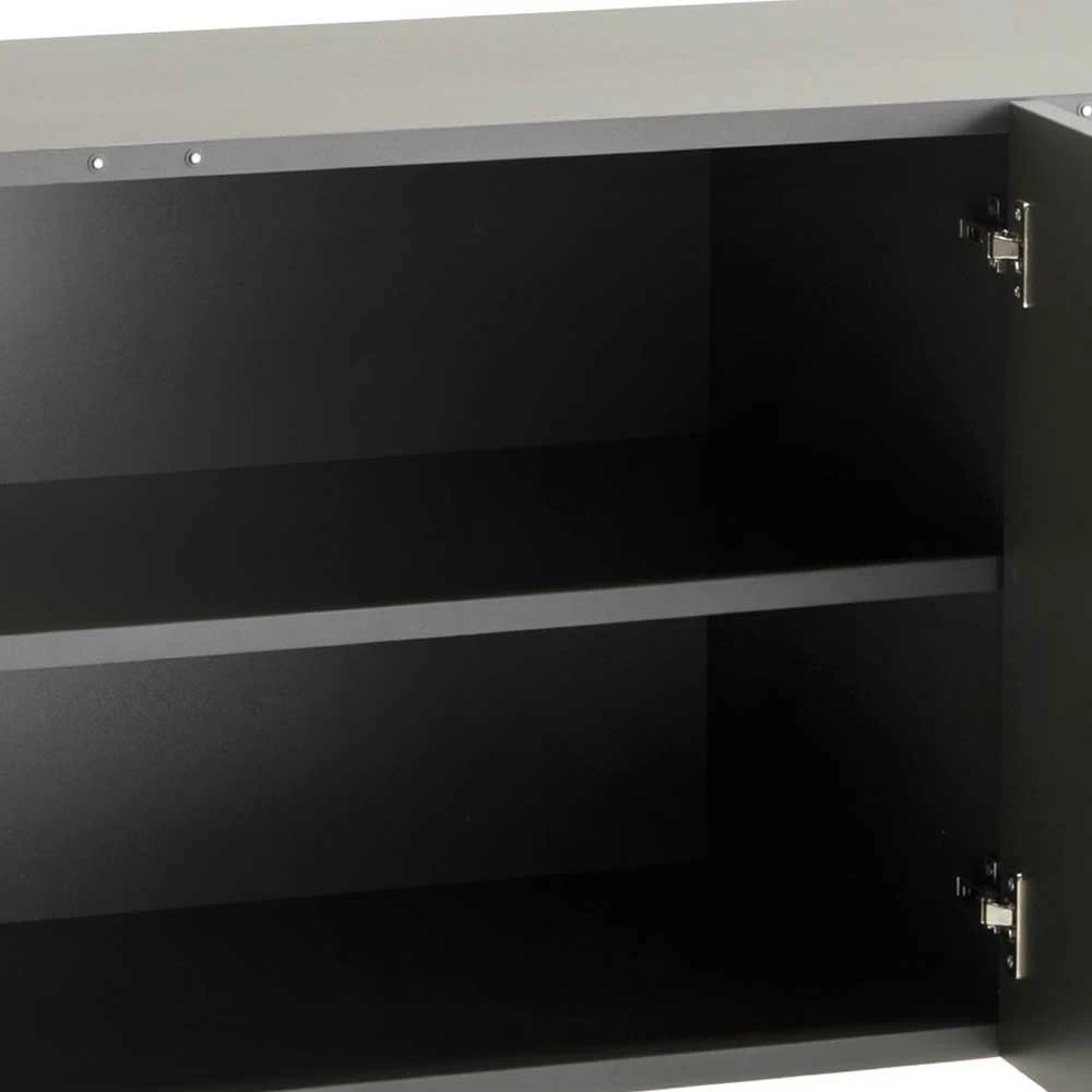 180x80x50 Design Anrichte mit drei Türen - Dioba 180x80x50 Design Anrichte Mit Drei Türen - Dioba -Landuva Shop 180x80x50 design anrichte mit drei tueren in anthrazit eiche furnier dioba 05