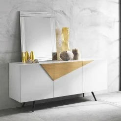 180x80x50 Design Sideboard 3-türig - Extena 3 180x80x50 Design Sideboard 3-türig - Extena -Landuva Shop 180x80x50 design sideboard 3 tuerig in weiss eichefarben extena 01