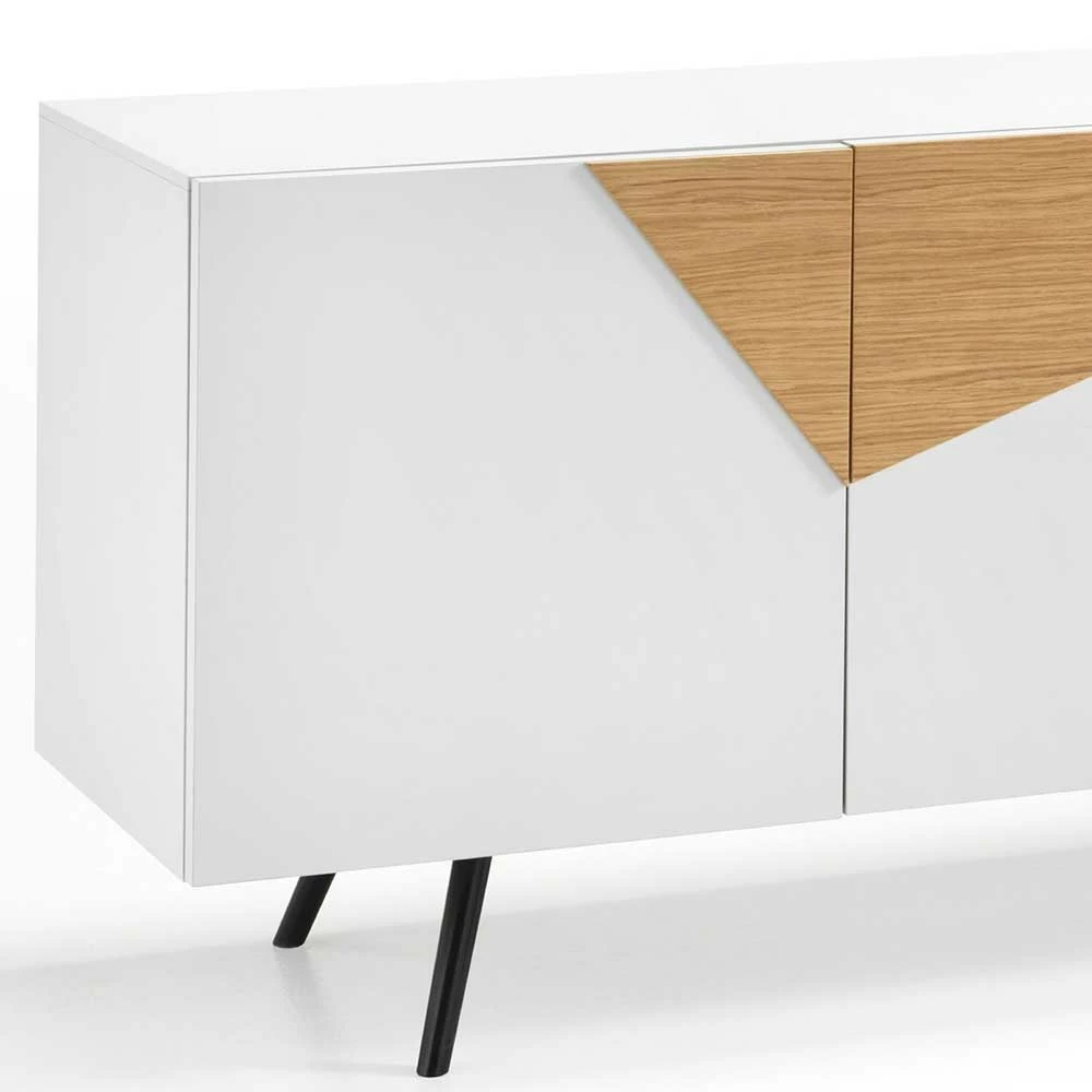 180x80x50 Design Sideboard 3-türig - Extena 180x80x50 Design Sideboard 3-türig - Extena -Landuva Shop 180x80x50 design sideboard 3 tuerig in weiss eichefarben