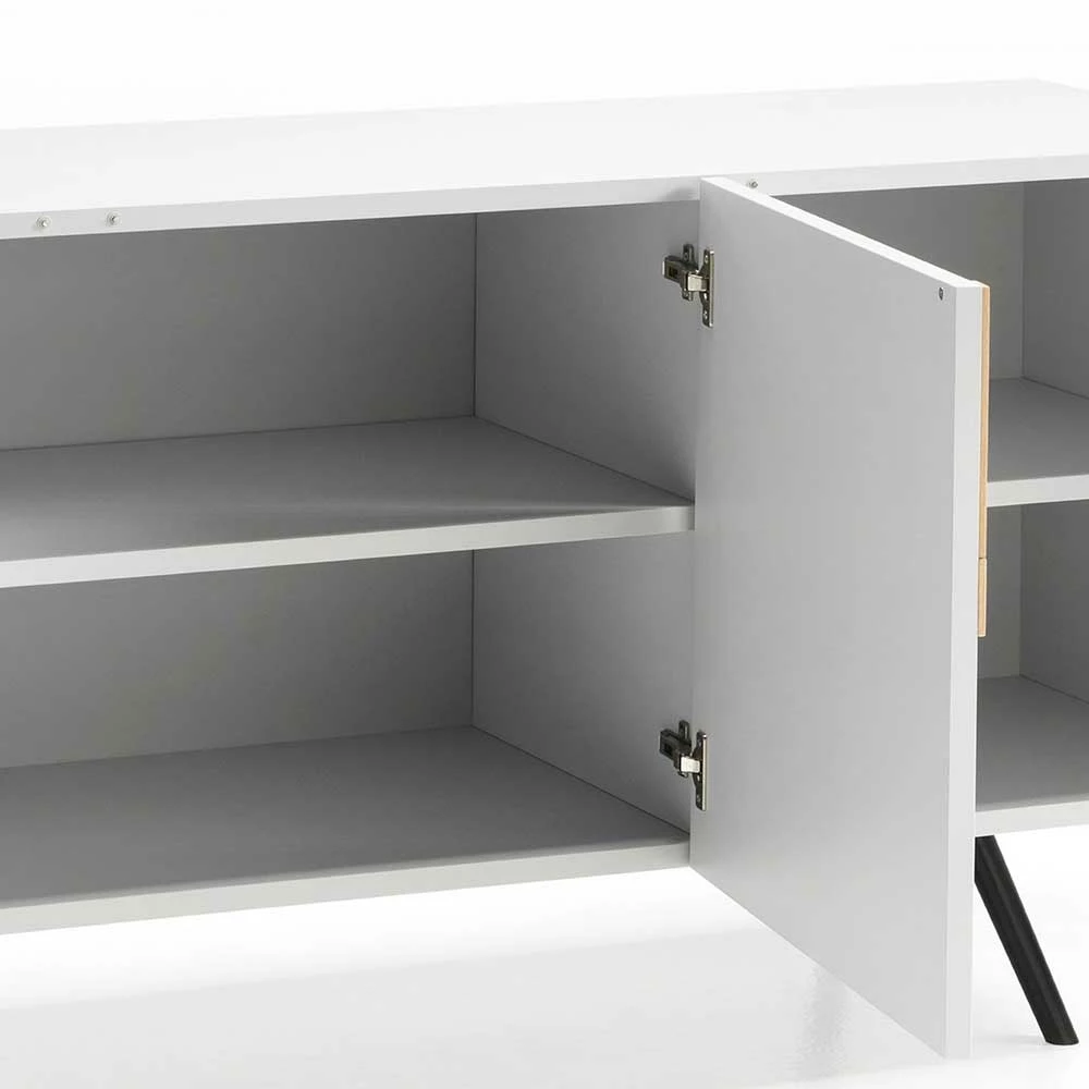 180x80x50 Design Sideboard 3-türig - Extena 180x80x50 Design Sideboard 3-türig - Extena -Landuva Shop 180x80x50 design sideboard 3 tuerig in weiss eichefarben