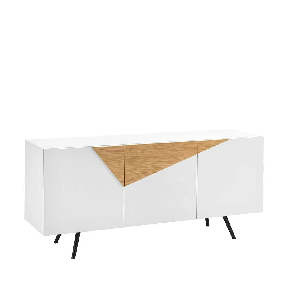 180x80x50 Design Sideboard 3-türig - Extena 180x80x50 Design Sideboard 3-türig - Extena -Landuva Shop 180x80x50 design sideboard 3 tuerig in weiss eichefarben