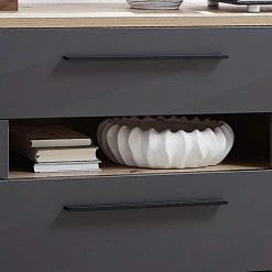 180x81x44 Cm Sideboard In Dunkelgrau - Svanjon 7 180x81x44 Cm Sideboard In Dunkelgrau - Svanjon -Landuva Shop 180x81x44 cm sideboard in dunkelgrau wildeiche dekor svanjon 05