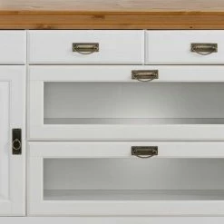 180x84x84 Moderne Anrichte In Weiß & Honig - Brasivon -Landuva Shop 180x84x84 moderne anrichte in weiss honig mit glas einsaetzen brasivon 02