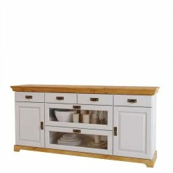 180x84x84 Moderne Anrichte In Weiß & Honig - Brasivon