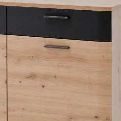 180x85x43 MDF Sideboard Mit Sockelgestell - Vecenda 6 180x85x43 MDF Sideboard Mit Sockelgestell - Vecenda -Landuva Shop 180x85x43 mdf sideboard mit sockelgestell in eichefarben grau vecenda 04