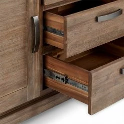 180x85x45 Sideboard Teilmassiv Akazie - Nurelia -Landuva Shop 180x85x45 sideboard teilmassiv akazie mit metallgriffen nurelia 05