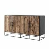 180x90x45 4-türiges Sideboard Aus Recyclingholz - Enzilon -Landuva Shop 180x90x45 4 tueriges sideboard aus recyclingholz eisen enzilon f