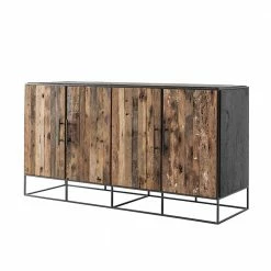 180x90x45 4-türiges Sideboard Aus Recyclingholz - Enzilon