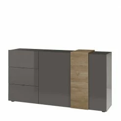 181x94x44 Hochglanz Kombi-Kommode In Grau - Eracosta